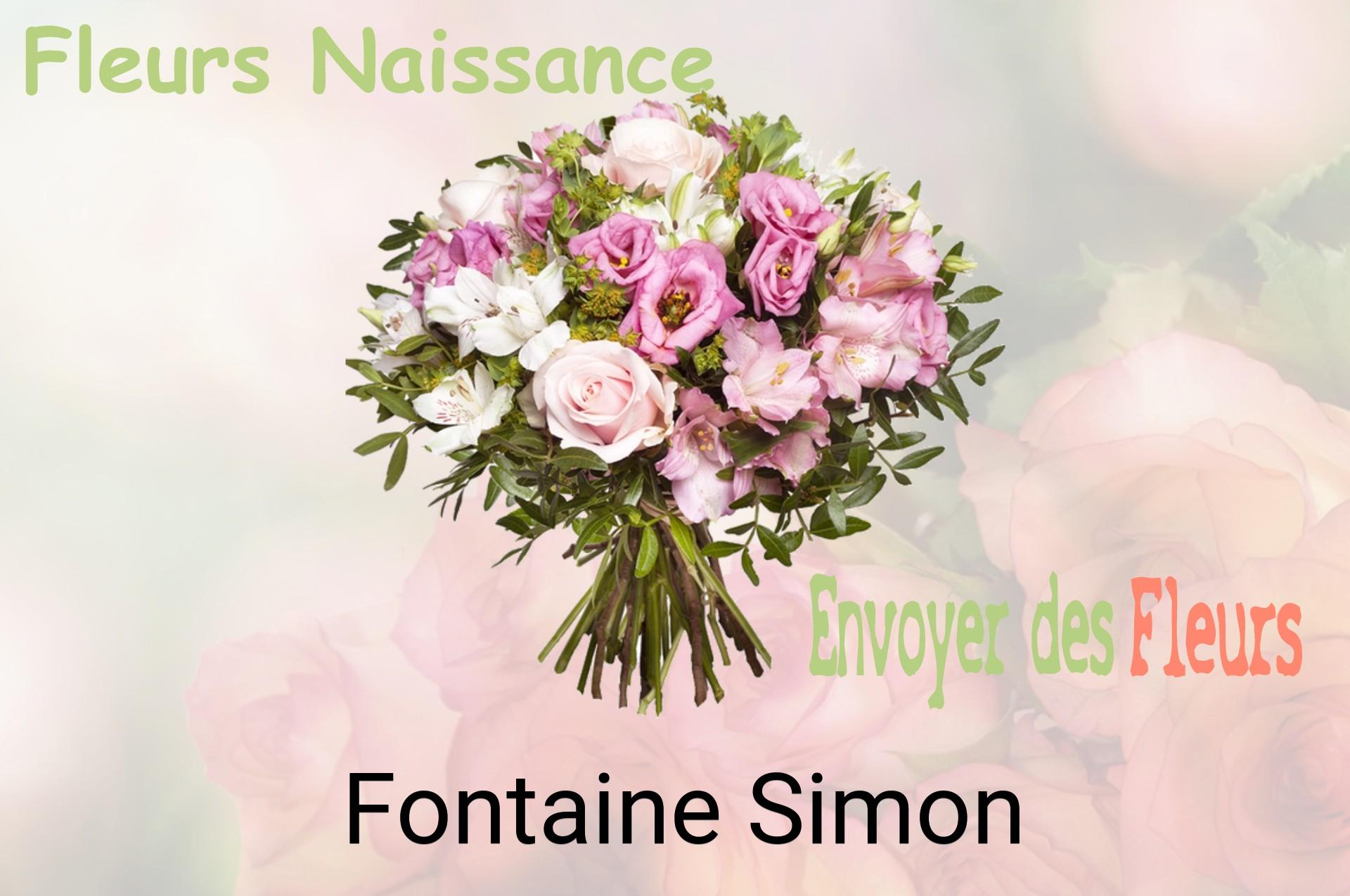 Bouquet de fleurs de naissance livré à Fontaine-Simon
