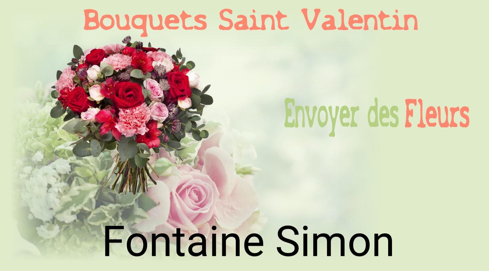 Roses de Saint-Valentin livrées à Fontaine-Simon
